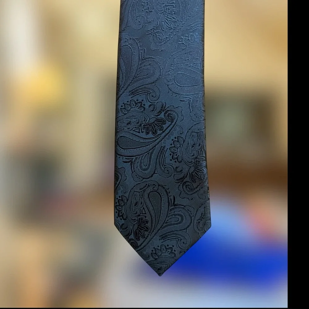 Kilburne Finch Mens Tie Black 59